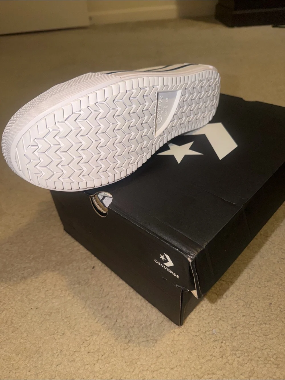 Converse White Platform Sneakers-New